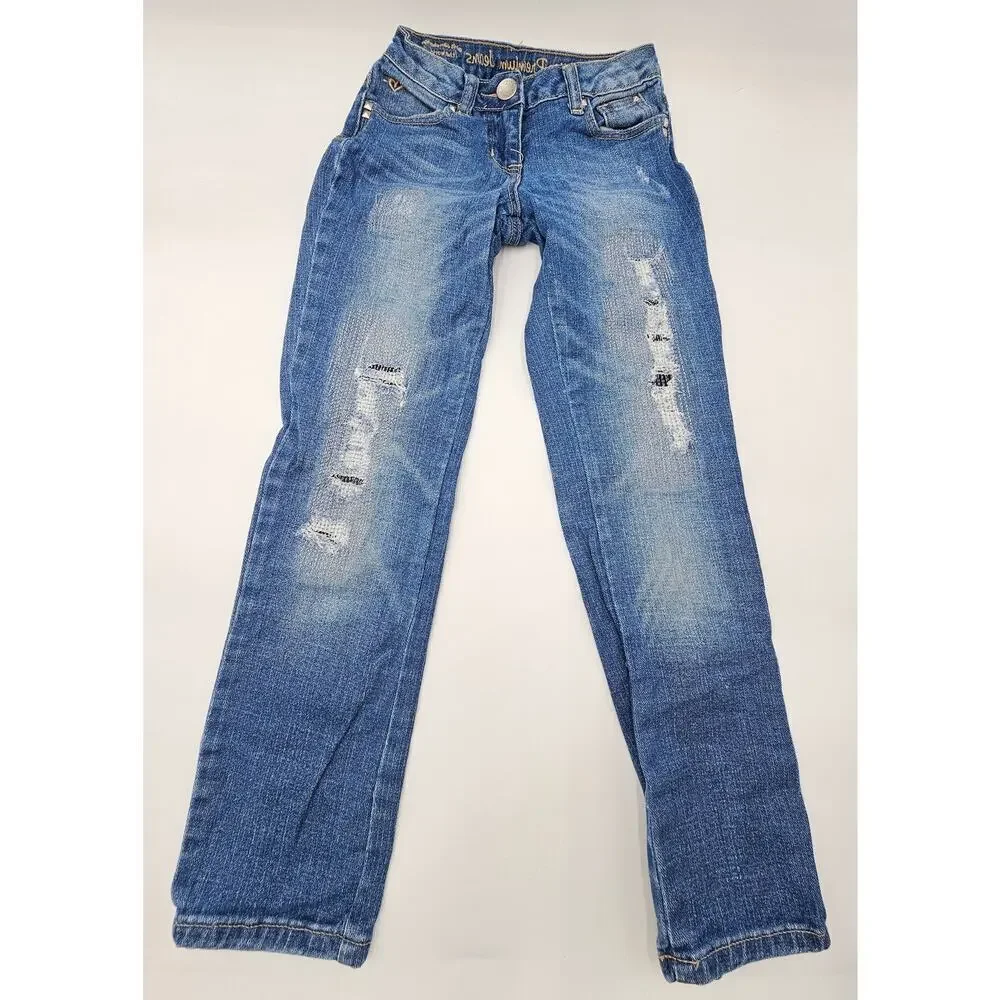 4 Pair Justice Girl's Size 8 Jeans/Jeggings